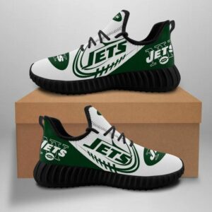 New York Jets Unisex Sneakers New Sneakers Football Custom Shoes New York Jets Yeezy Boost Yeezy Shoes