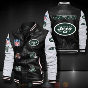 Best Nfl New York Jets 2D Leather Bomber Jacket