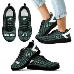 New York Jets Sneakers Pattern Logo Slide In Line Running Shoes For Men, Women Shoes11873