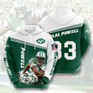 Sports American Football Nfl New York Jets Bilal Powell 3D Hoodie Hoodie9717