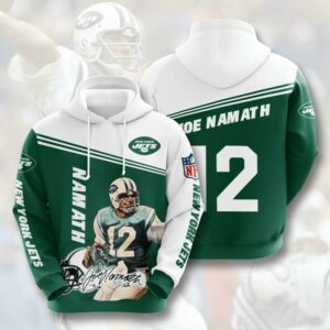 Sports American Football Nfl New York Jets Joe Namath 3D Hoodie Hoodie10010